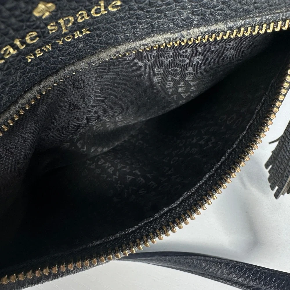 Kate Spade Chester Street Dessi Leather Crossbody‎ Bag Black